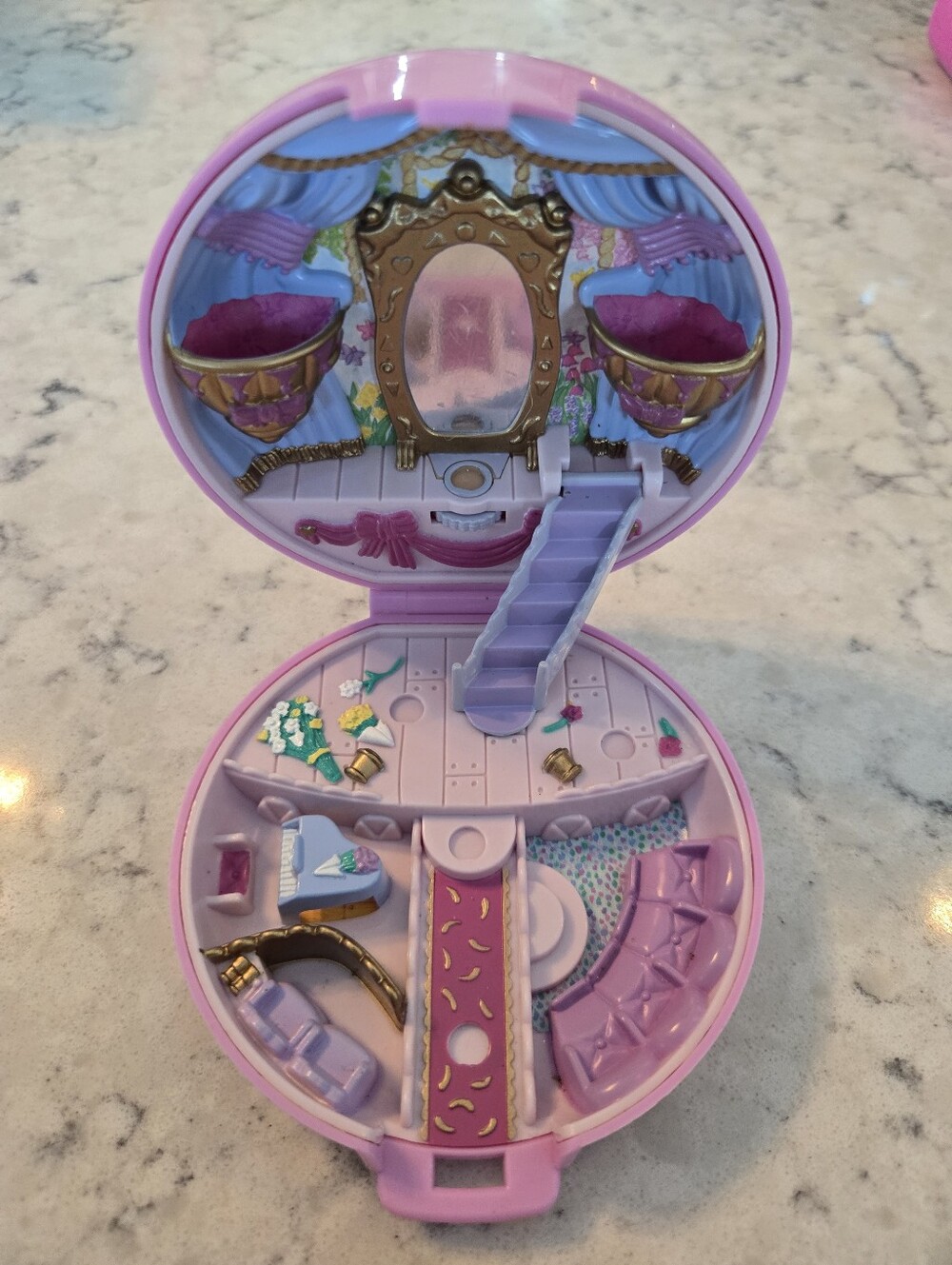 🩰 VTG Bluebird Polly Pocket 1993 Ballerina Grand Ballet Theatre Compact Only ✨️